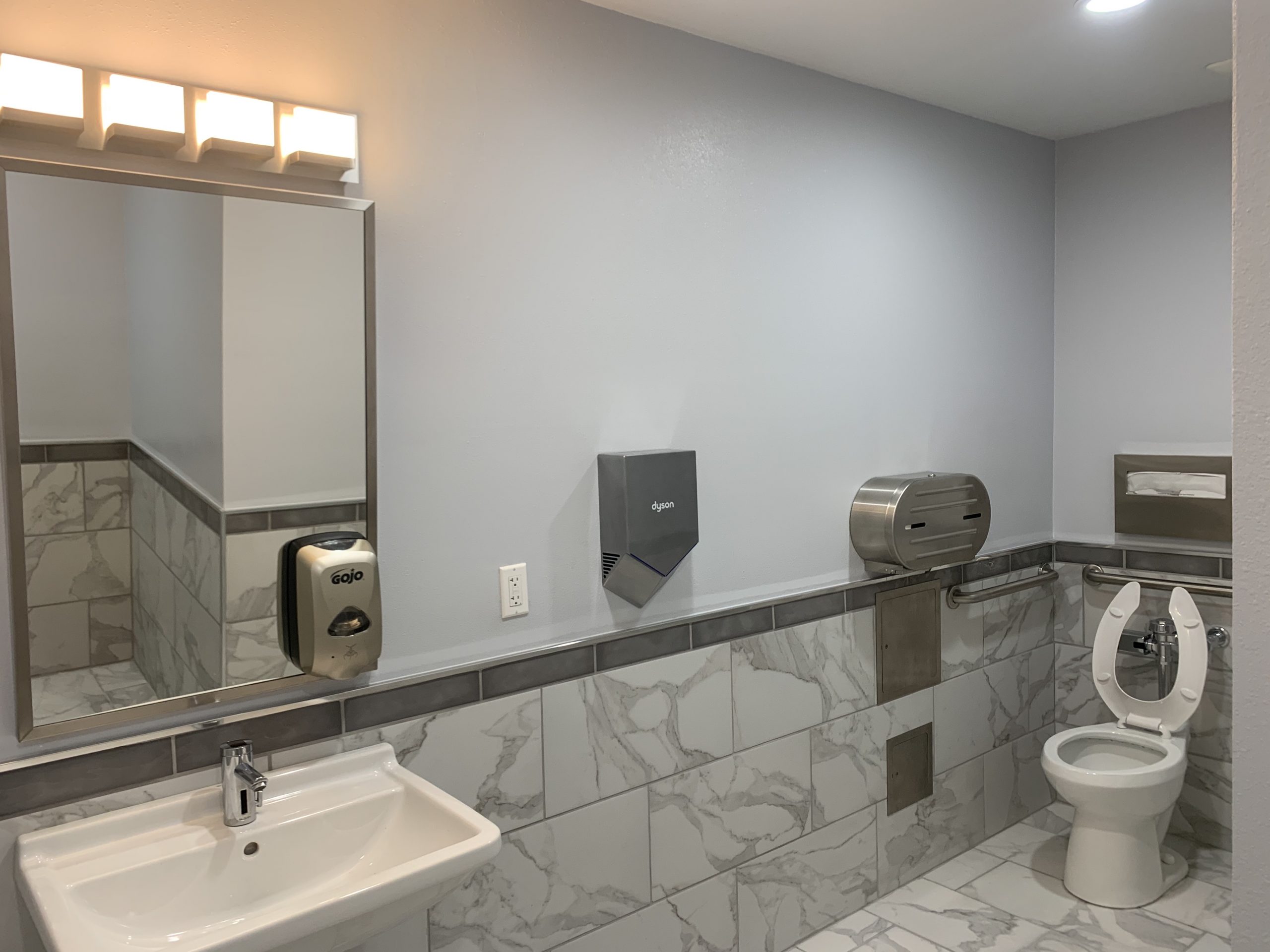 All Gender Restroom Design & Complete Remodel Morton Salt Long Beach The Trades Group